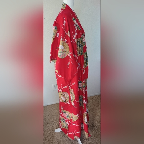 Vintage cotton kimono robe made in Japan - Picture 10 of 10